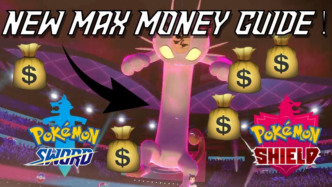 GIGANTAMAX MEOWTH MONEY GUIDE! EASY MONEY in POKEMON SWORD AND SHIELD!!