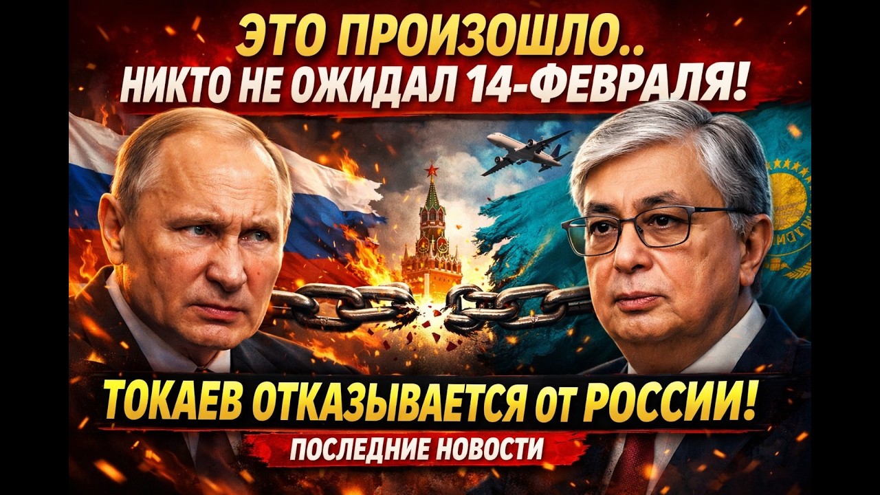 Это произошло.. Никто не ожидал 14-феврала. Токаев отказывается от России последние новости