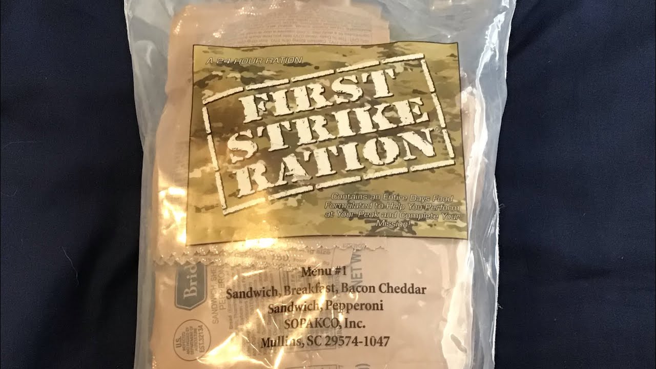 First Strike Ration 2020 Menu 1 Taste Review