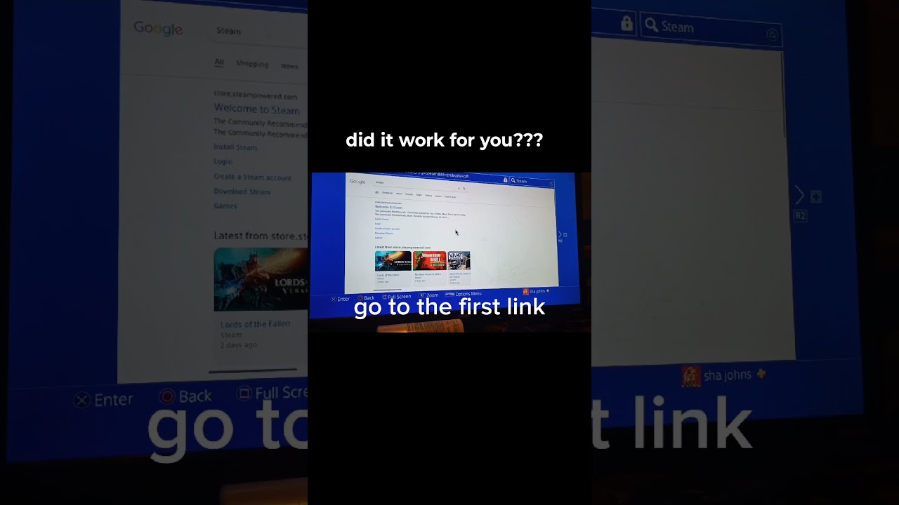 how to get steam on PS4 only for PS4