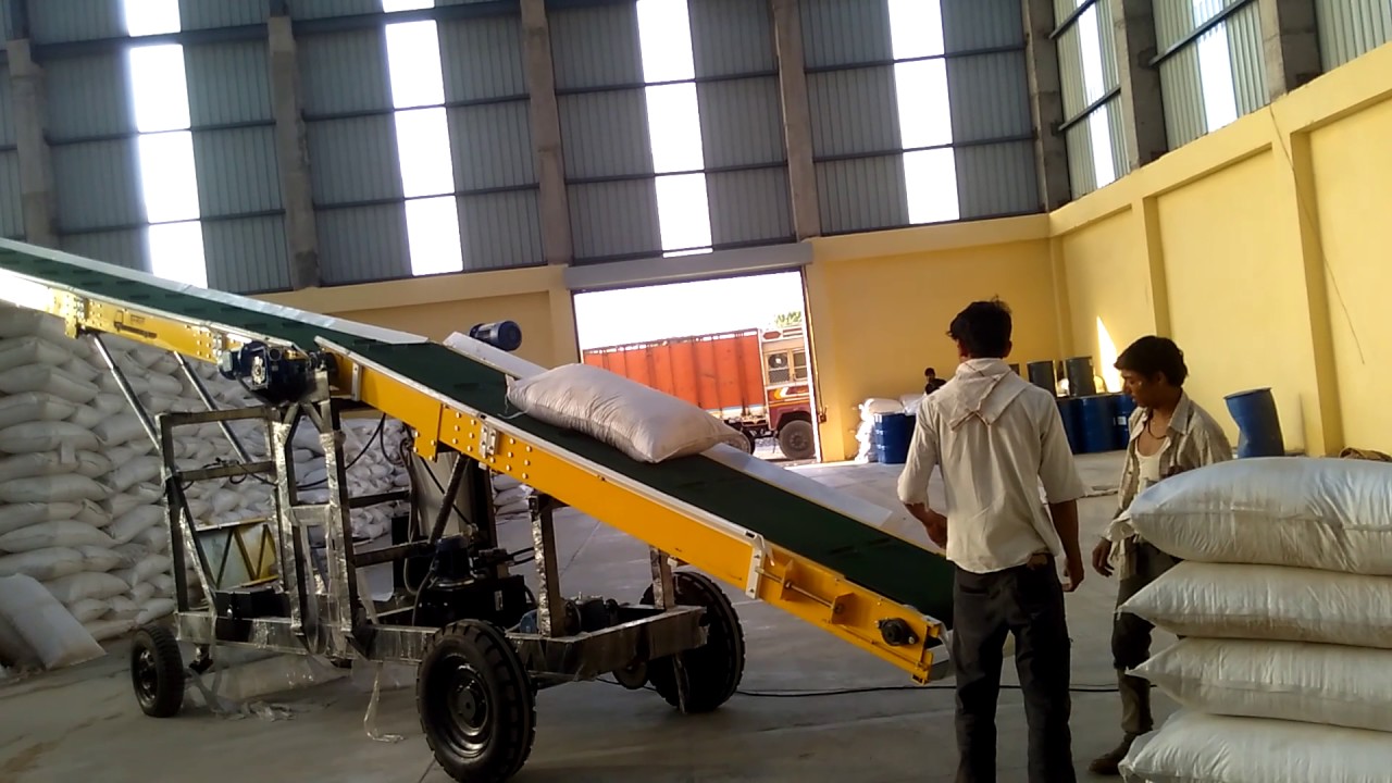 MMC Truck Loading Conveyor & Bag Stacker 16P DC Automatic