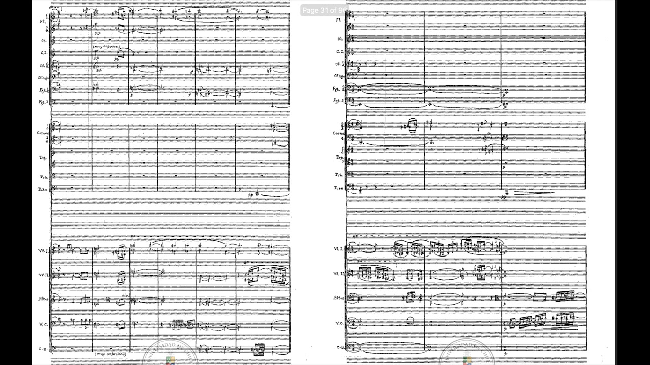 Acario Cotapos - Preliminary Symphony to the Mockingbird (Sinfonia Preliminar de El Pajaro Burl&oacute;n)