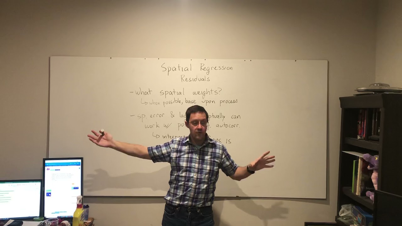 Spatial regression: autocorrelation of residuals