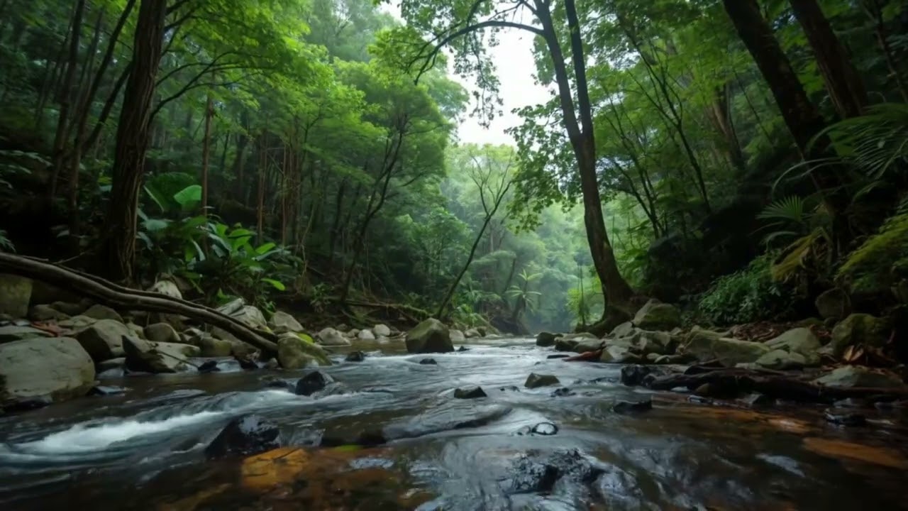 Soothing Forest River Ambience | Natural Water Sounds for Sleep