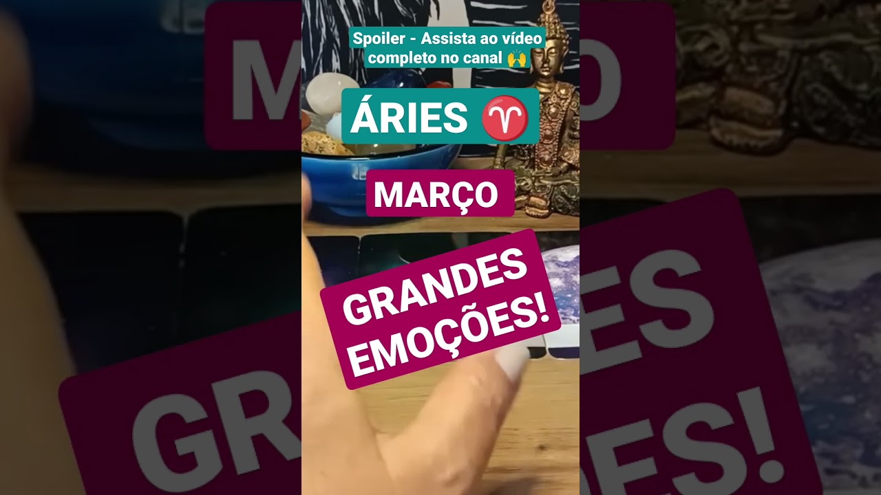 &Aacute;ries ♈/Mar&ccedil;o/ **Grandes emo&ccedil;&otilde;es** #&aacute;ries #ariestarot #tar&ocirc; #aries #mar&ccedil;o