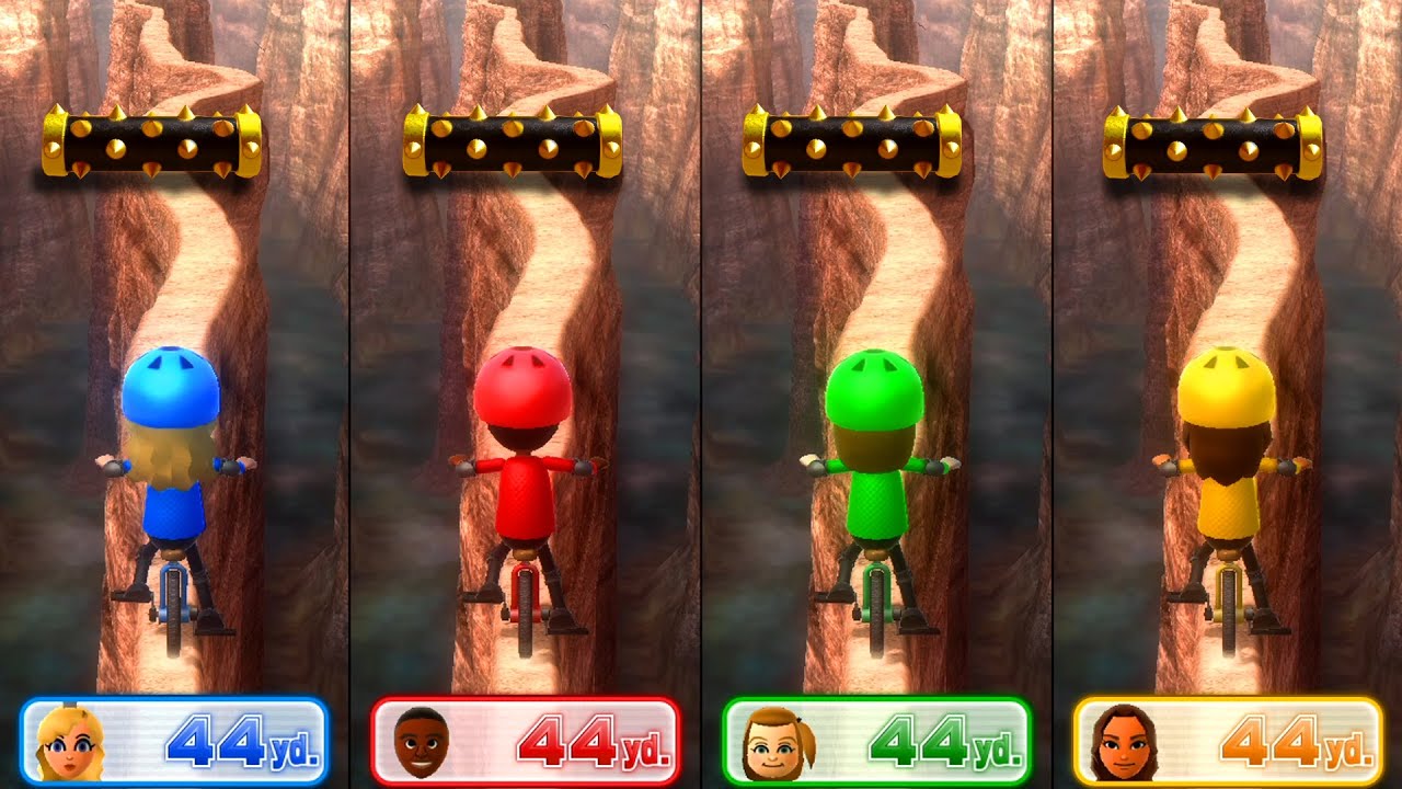 Wii Party U All Funny Minigames - Peach Vs Jeff Vs Polly Vs Na-rea (Max lever)