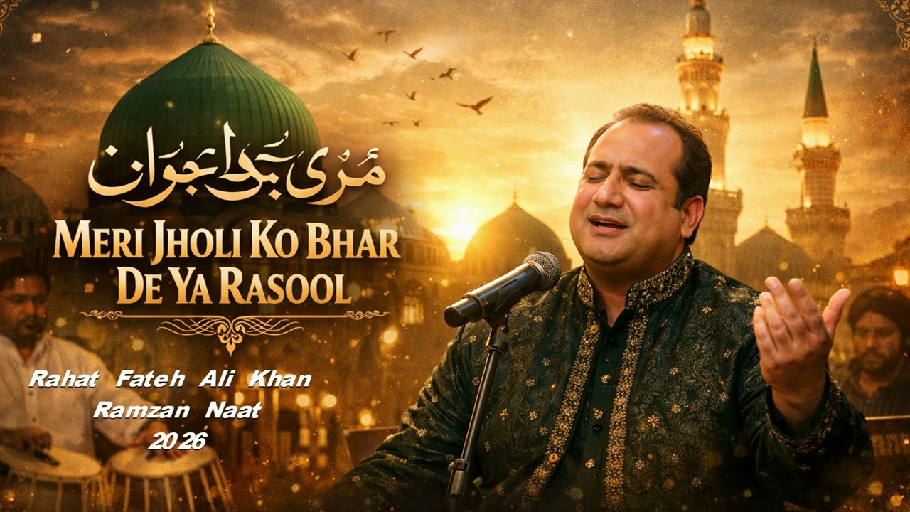 Meri Jholi Ko Bhar De Ya Rasool ﷺ | Heart Touching Naat 2026 | Rahat Fateh Ali Khan | Ramzan Special