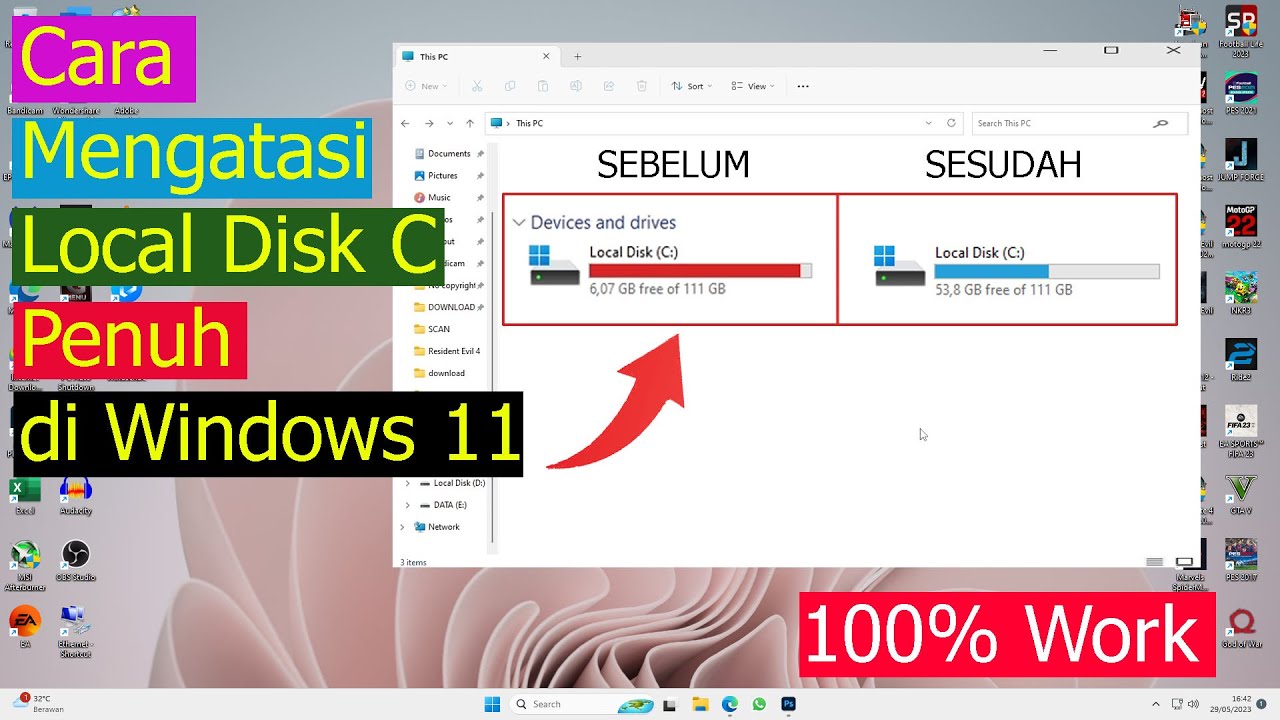 Cara Mengatasi Local Disk C Penuh di Windows 11