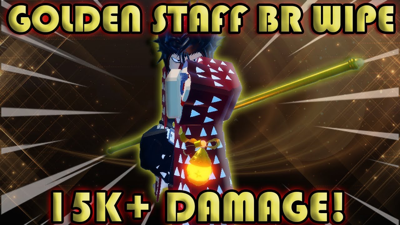 [GPO] THIS WEAPON IS ACTUALLY GOOD IN BATTLE ROYALE?! (GOLDEN STAFF 15K+ DAMAGE)