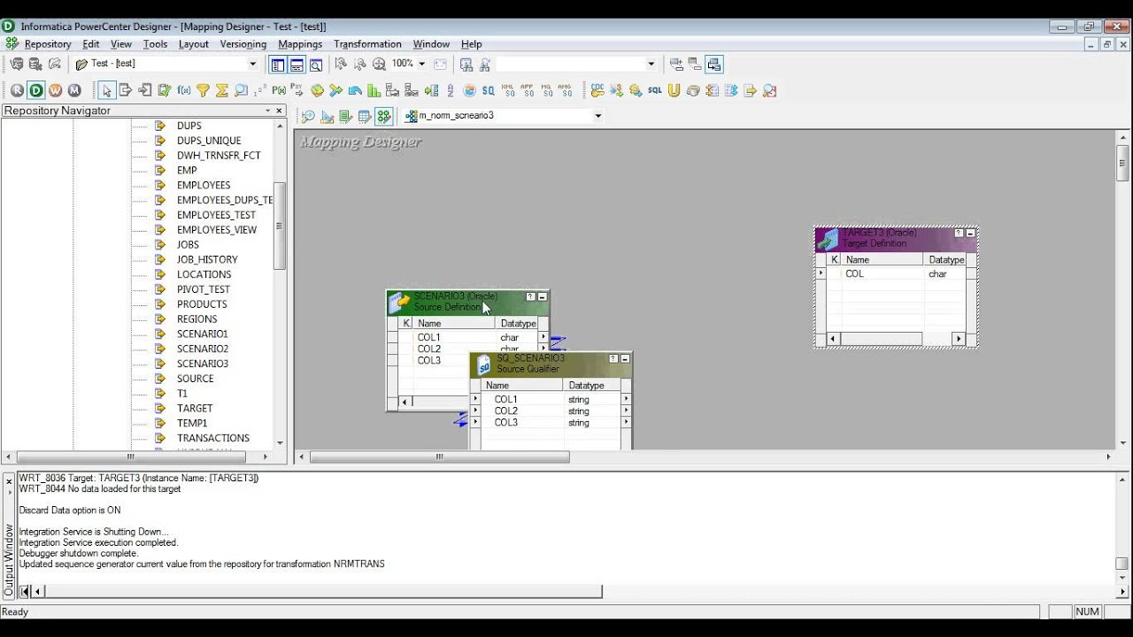 Informatica Scenario Convert single row to multiple rows:Normalizer Transformation/(Unpivot)