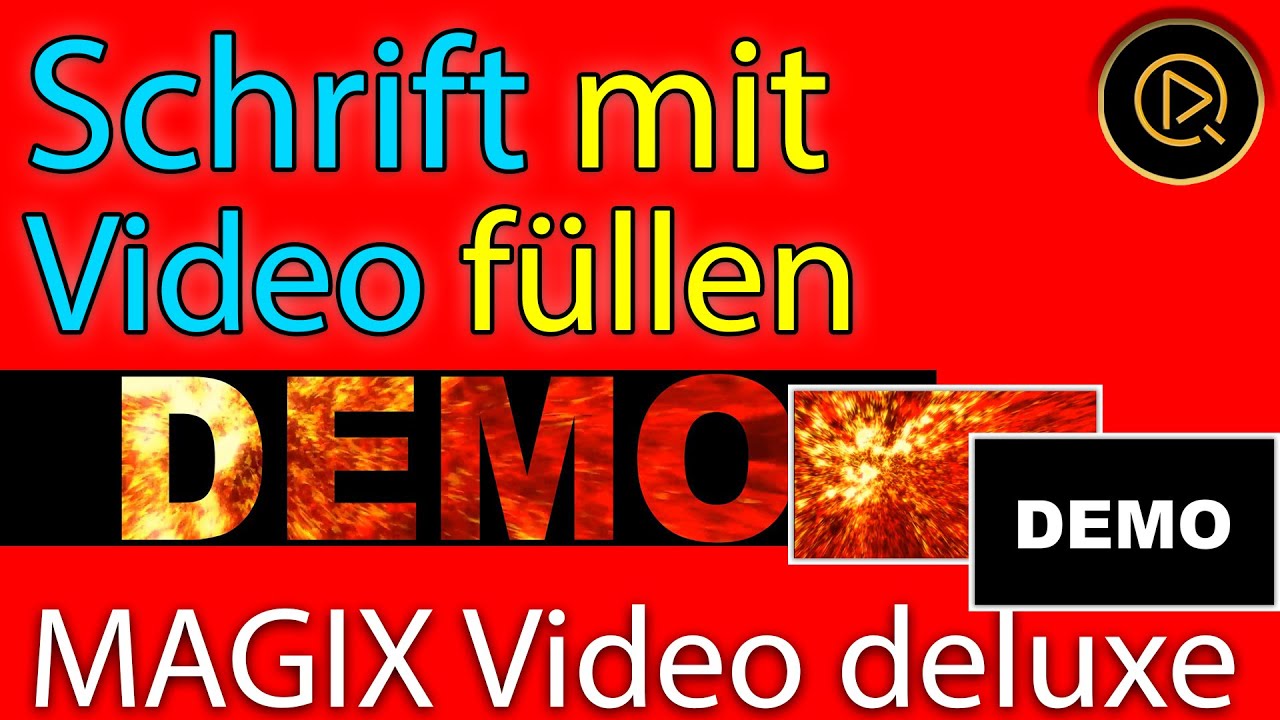 MAGIX Video deluxe-Titel  (Schrift) mit einem Video füllen - Spannende Looks mit wenigen Klicks.