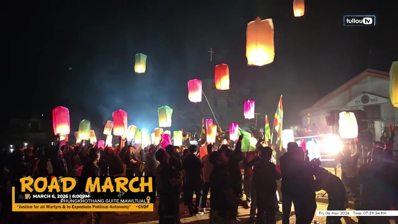 Releasing of flying Lanterns led by GS, CVDF  | CVDF Road March