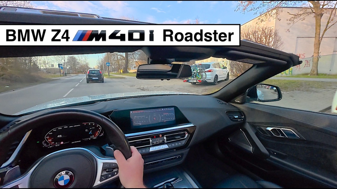 2020 BMW Z4 M40i G29 Roadster 340 HP - POV Test Drive, sound, and powersilde