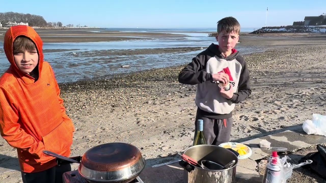 Clam bake at the beach