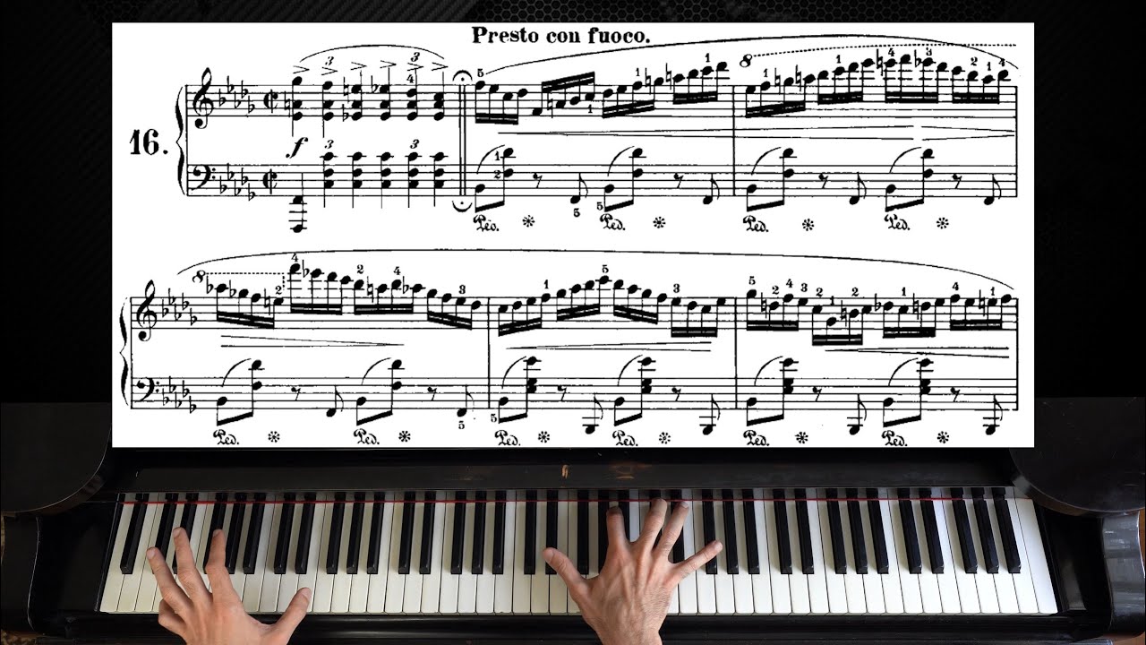 Chopin - Prelude Op. 28, No. 16 | Piano with Sheet Music