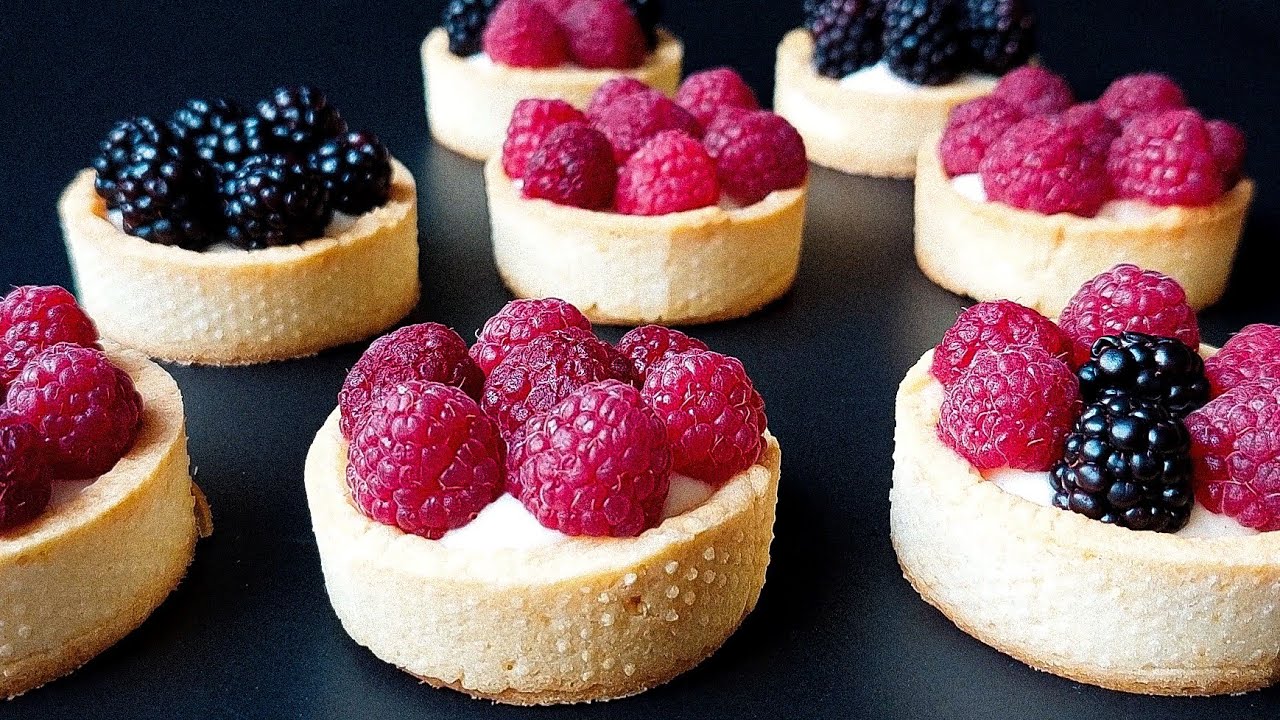 Fresh Raspberry Tart Recipe | Diplomat Cream Recipe | French Pastry
