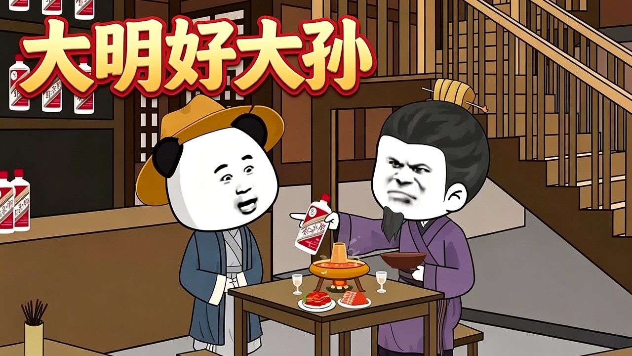 蝦仁穿越大明，做朱元璋的好大孫！#沙雕动画 #funny #推薦 #drama