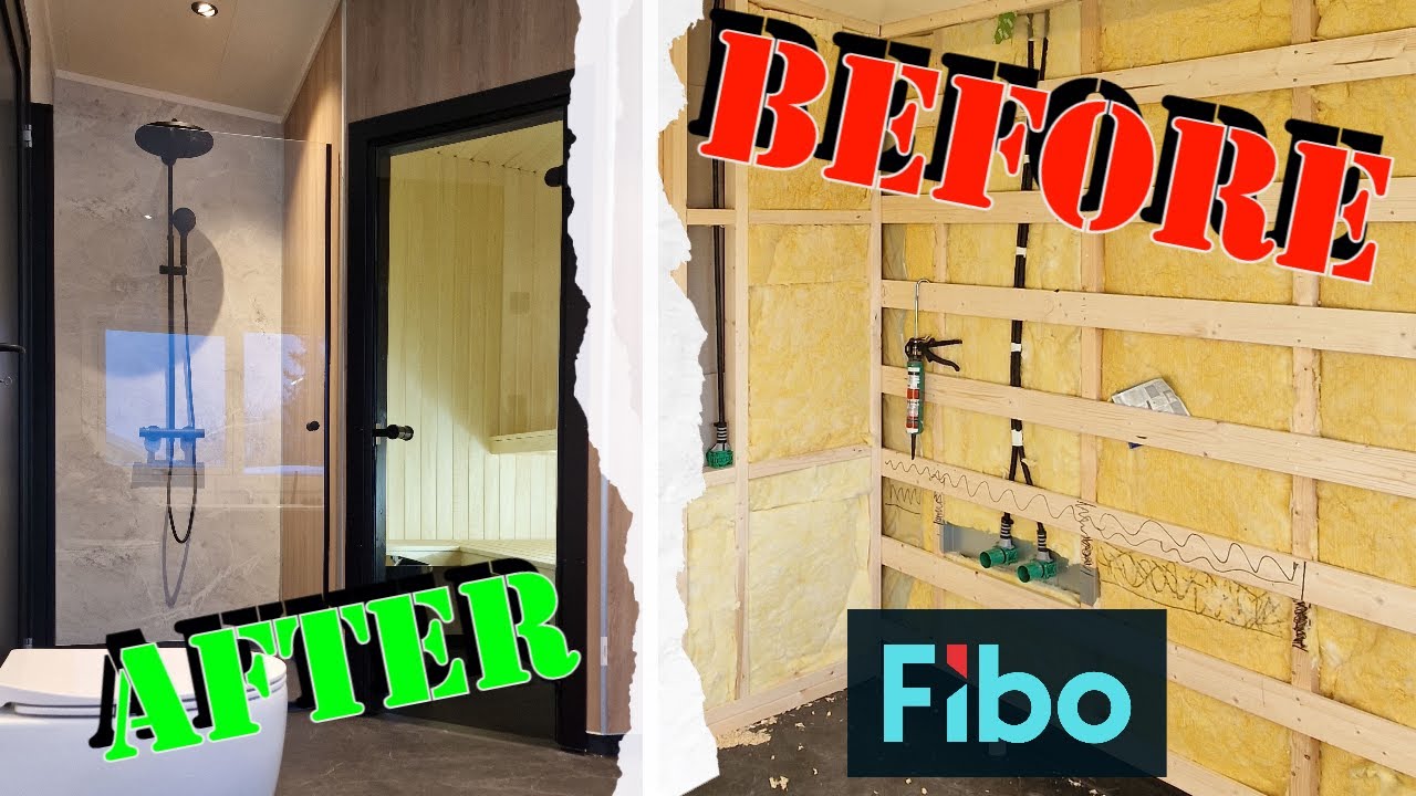Bygger bad (Fibo - #fibowallsystem)
