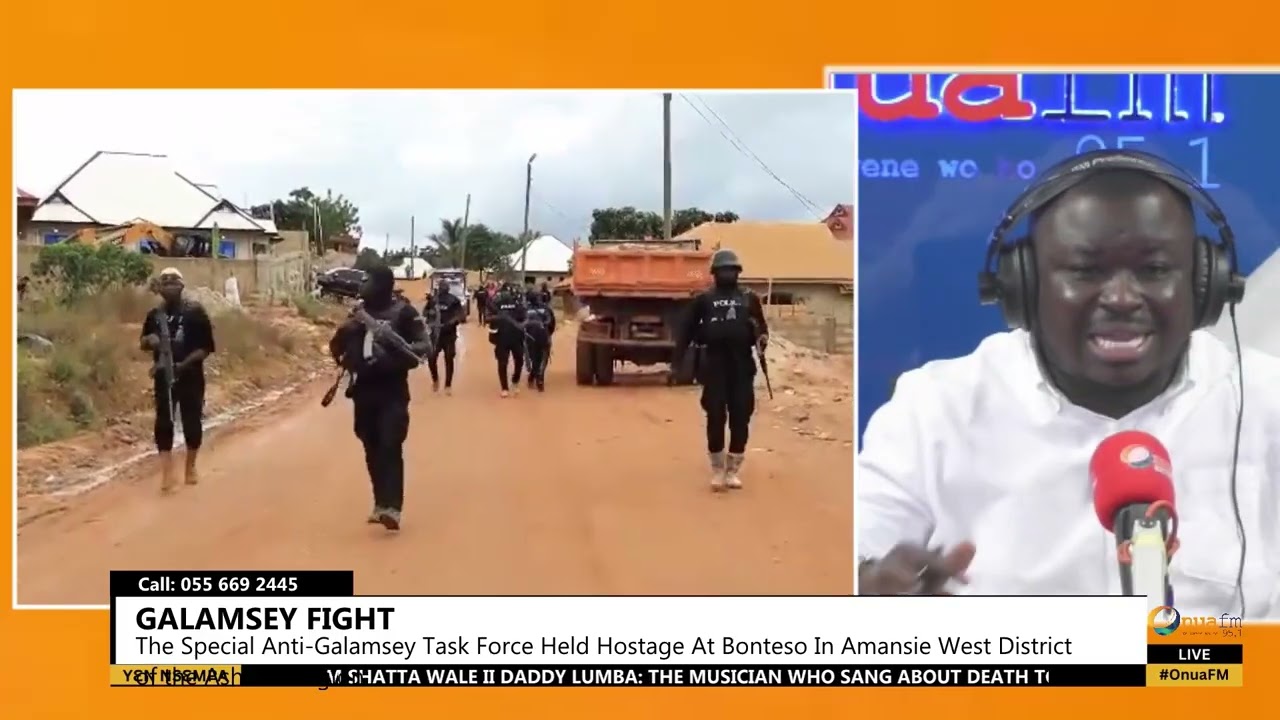 FULL STORY: Alleged Galamseyers-Police clash over seizure of excavators Bonteso