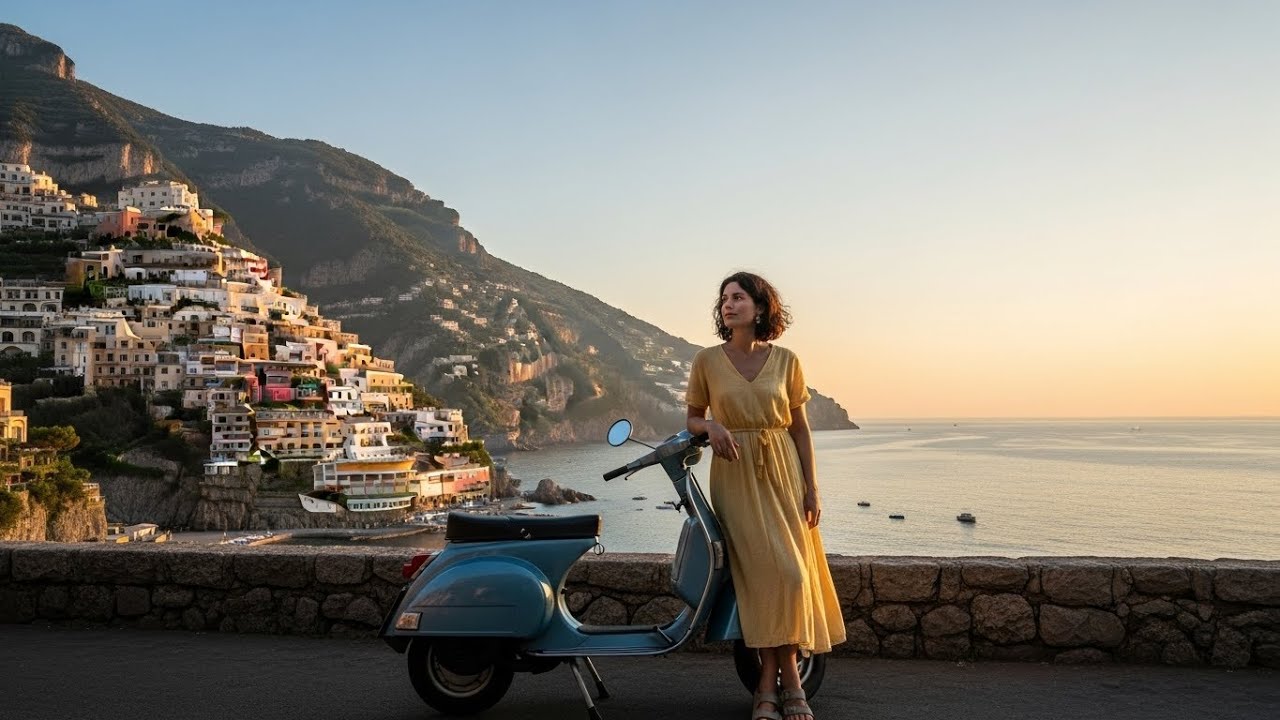 Slow Evening by the Mediterranean Sea 🌊 Italian Ambience