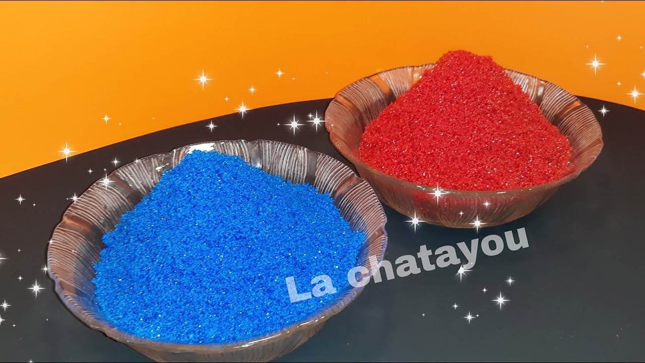 Como Pintar Mi Azucar De Color Azul y Rojo
