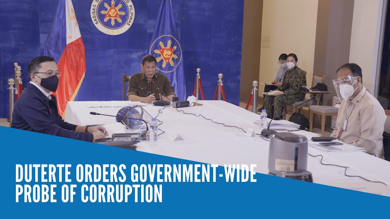 Duterte orders government-wide probe of corruption