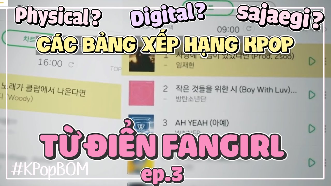 BXH nhạc số, doanh thu đĩa cứng là gì? - TỪ ĐIỂN FANGIRL Ep.3