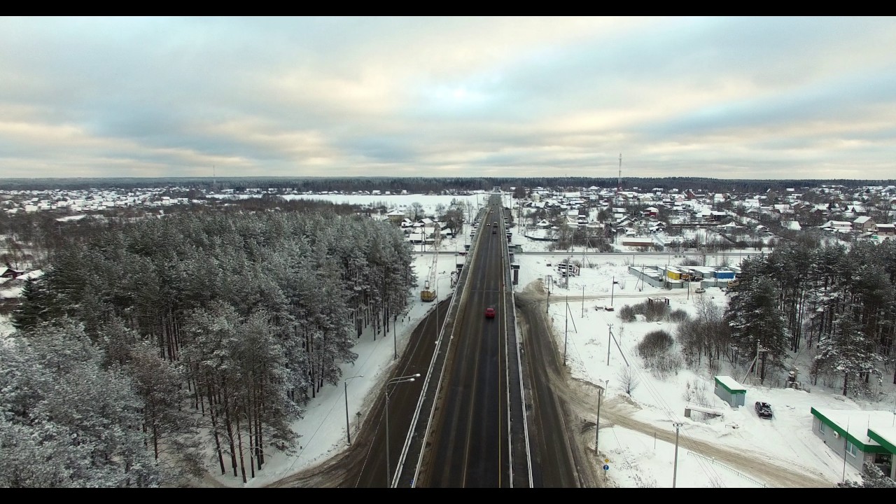 Мост через железную дорогу в поселке Дорохово
