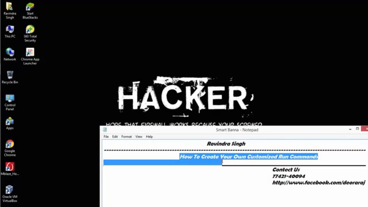 How To Create Your Own Customized Run Commands