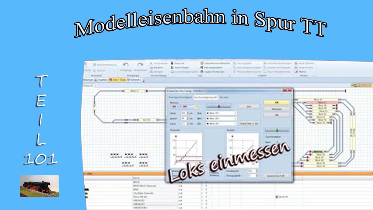 Modelleisenbahn in Spur TT - Teil 101 - Loks einmessen