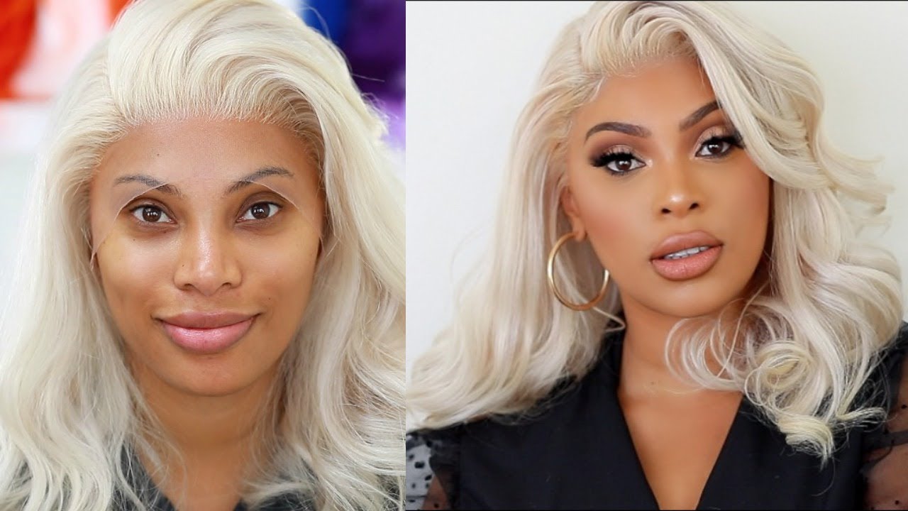 0 TO 100 : HAIR & MAKEUP TUTORIAL - ICY BLONDE WIG