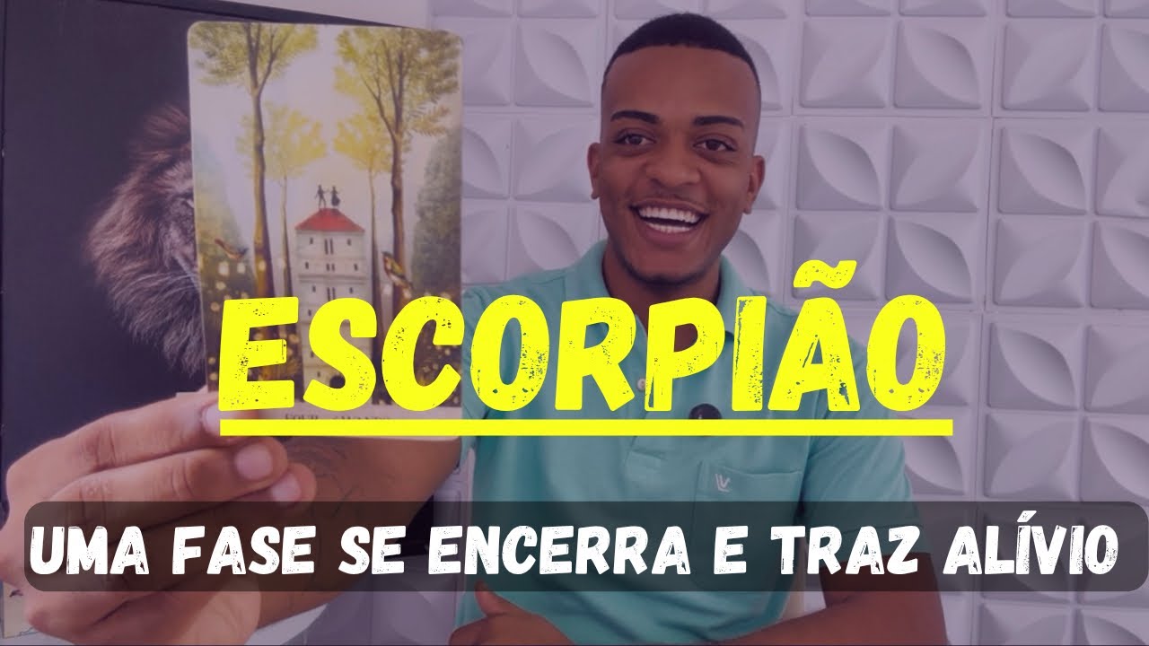 Escorpi&atilde;o ♏️ AT&Eacute; O FINAL DO M&Ecirc;S! ALGO QUE TE INCOMODAVA VAI SE RESOLVER 🍀✨