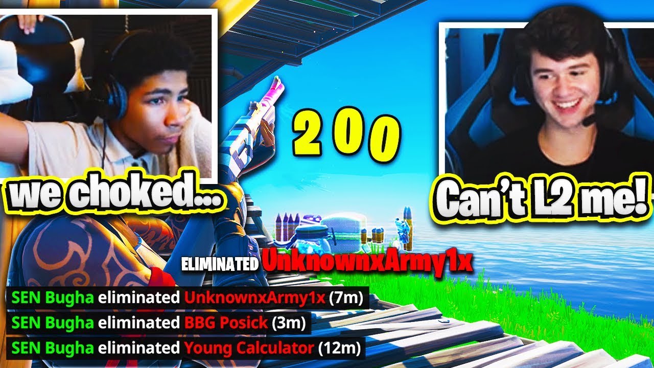 BUGHA vs. UNKNOWN happens and gets TOXIC! (Fortnite Winter Royale)