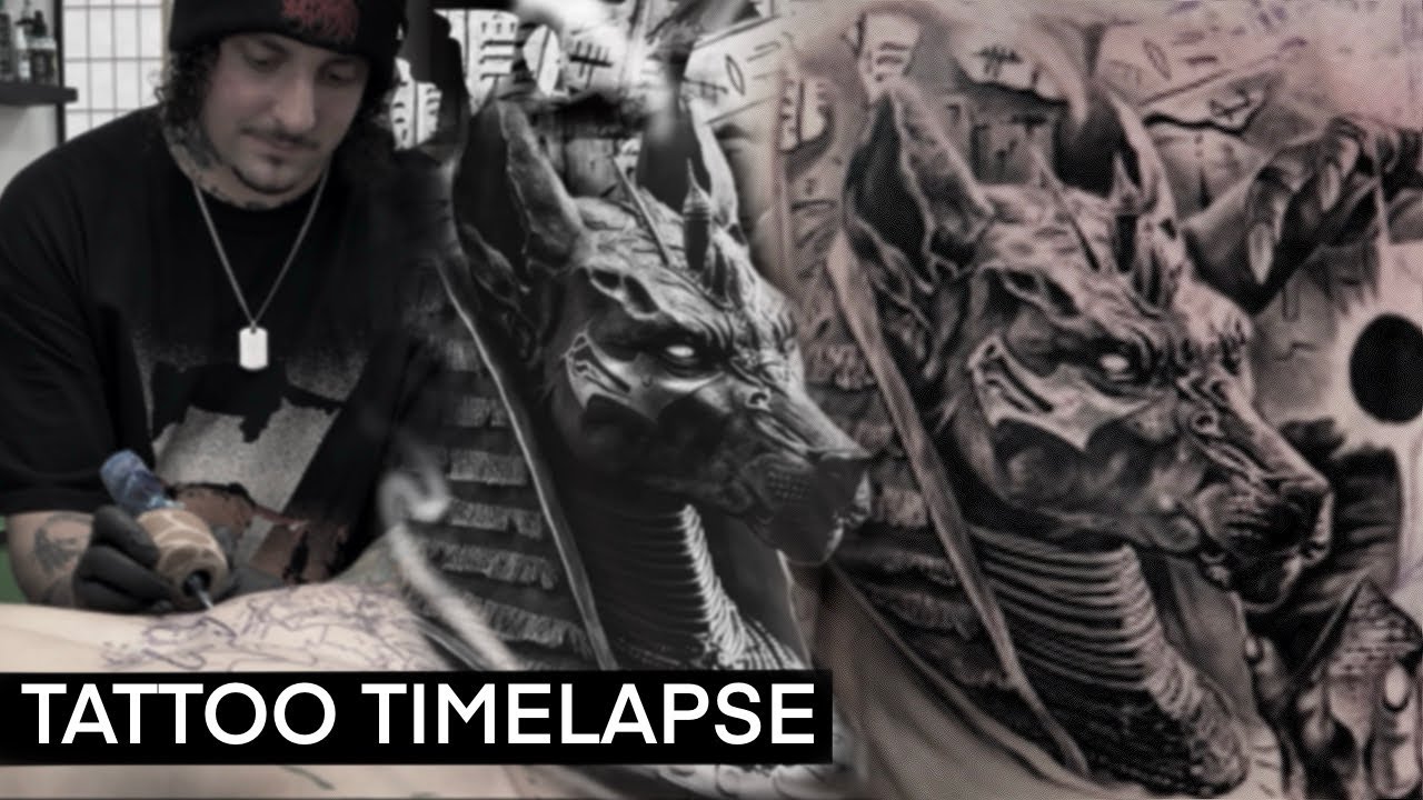 BRUTAL NIPPLE DAMAGE ! Tattoo Timelapse of this Egyptian Chest Piece 6 Hours