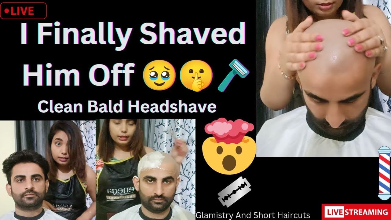 Punishment Headshave | Clean Bald | ASMR | I FINALLY SHAVED HIS HEAD | Smooth Bald | Home Headshave