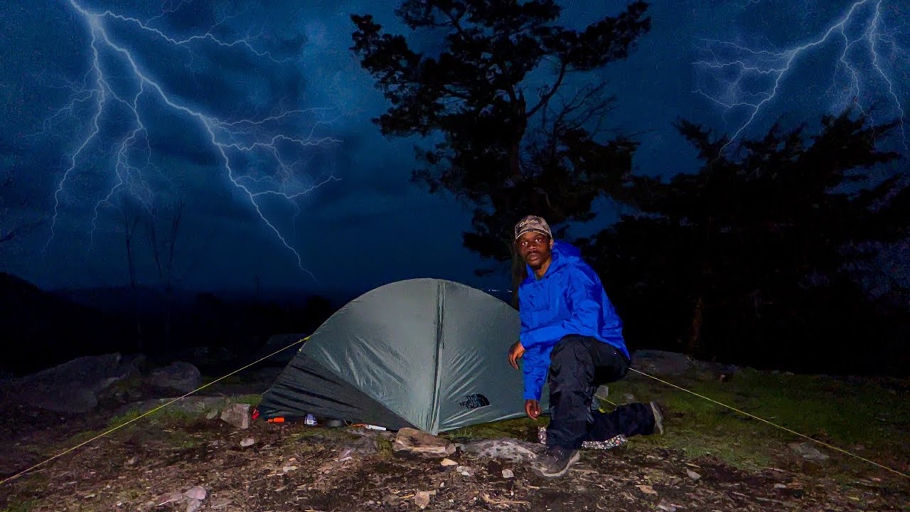 Solo Backpacking In A TORNADO On Alabama's Highest Mountain !!