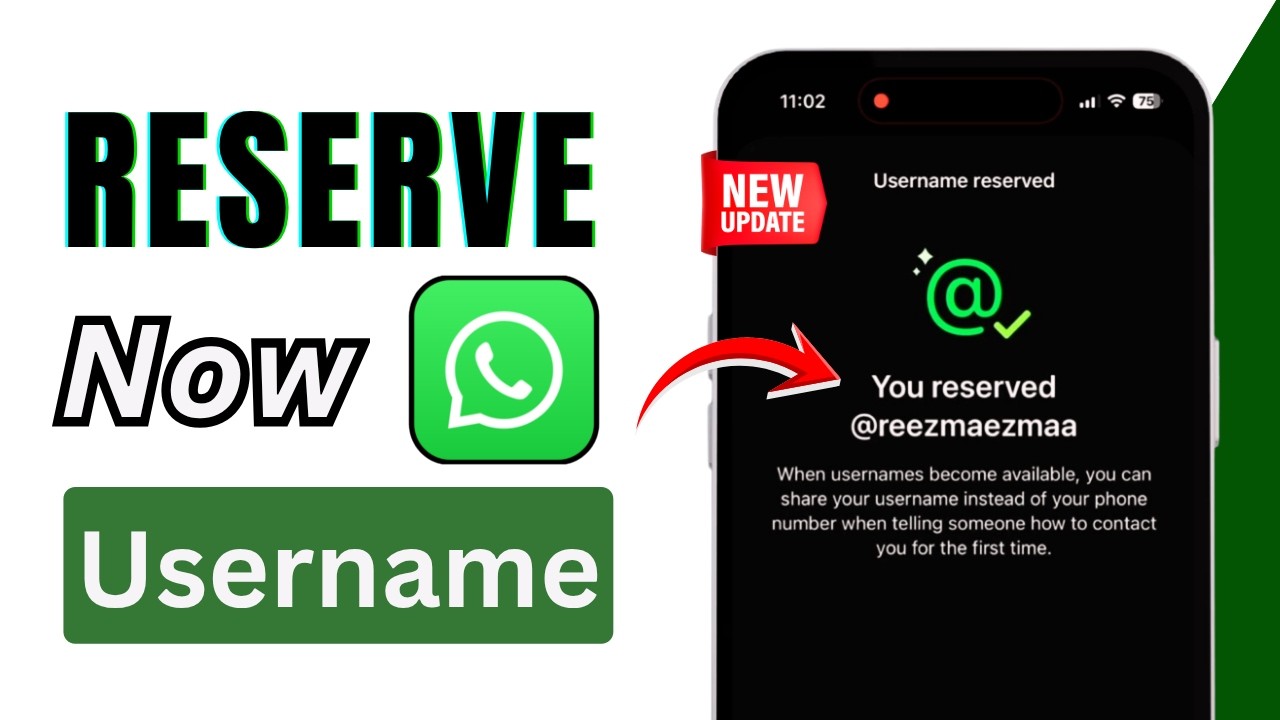 Зарезервируйте имя пользователя в WhatsApp, пока его не занял кто-то другой | Как занять имя поль...