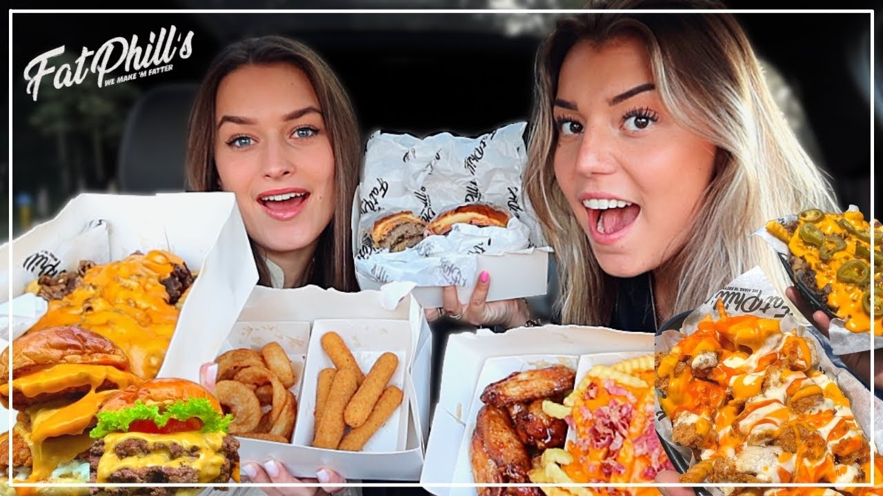 MEGA MUKBANG - FAT PHILL'S 🍟🍔🧀 MET NINA| Sara Verwoerd