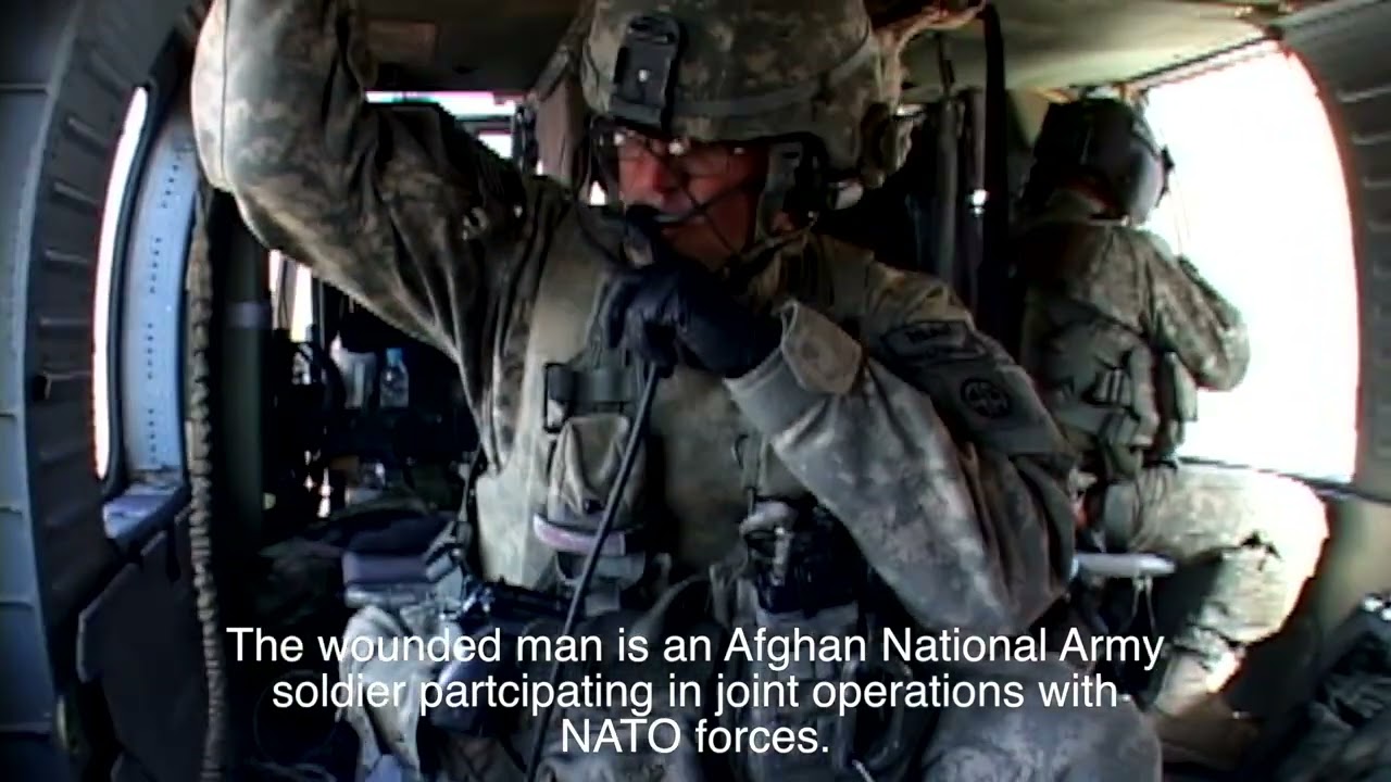 US Combat Medevac team in action in Afghanistan