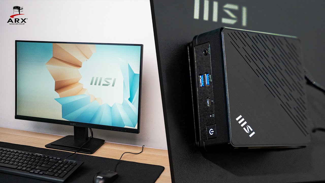 Setup Minimalis! Siap Diajak Produktif, Bareng MSI CUBI 5 12M + Monitor MSI  Pro MP273