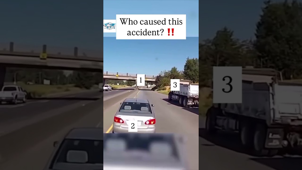 🚨 Who&rsquo;s at fault? #drive #drivetastefully #trucks #cars #accident #truckdriver #drivesafe #overtake