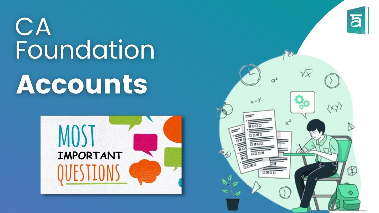 Important Questions for CA - CPT - Accounts - Chapter 1