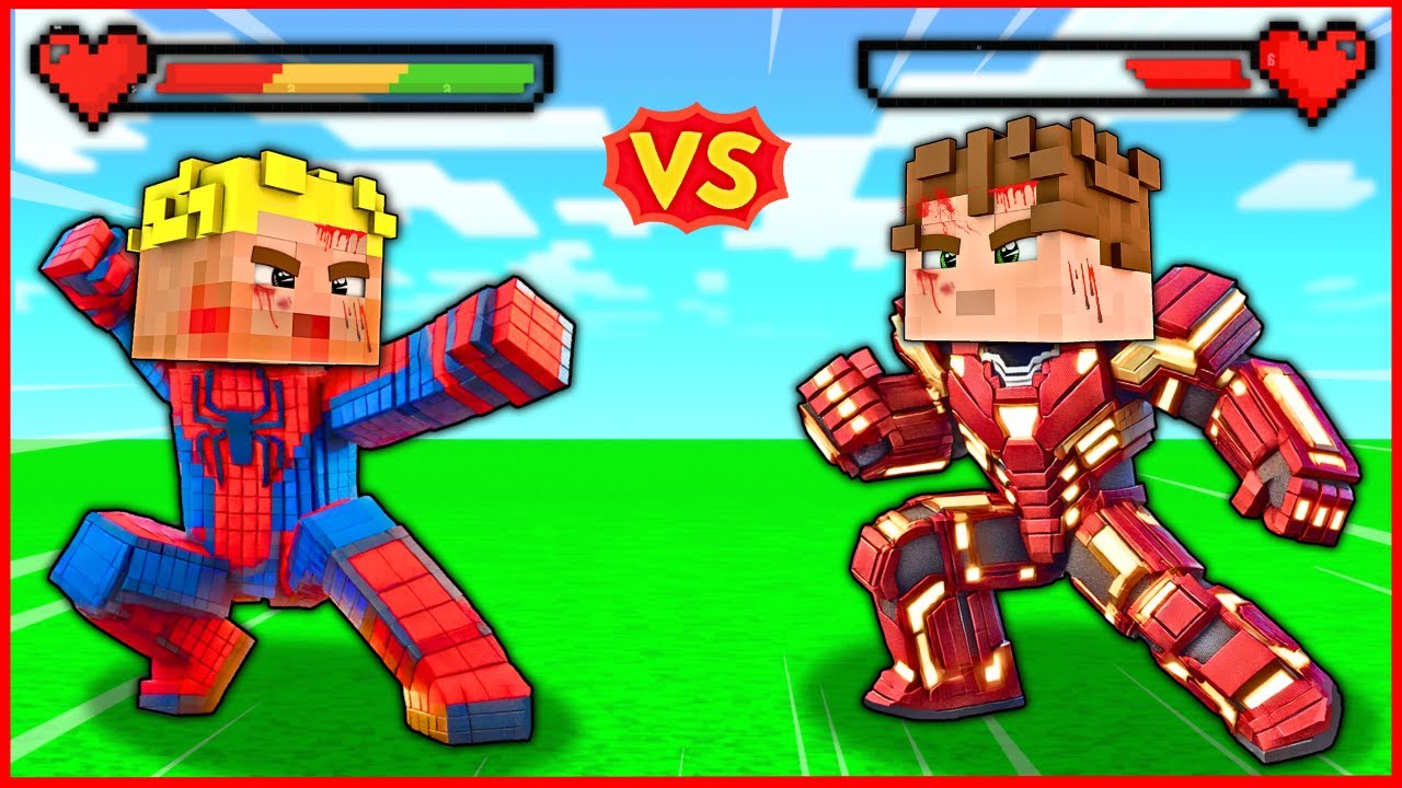 ÖRÜMCEK ADAM EFEKAN VS İRONMAN ALPEREN! 😱 -Minecraft