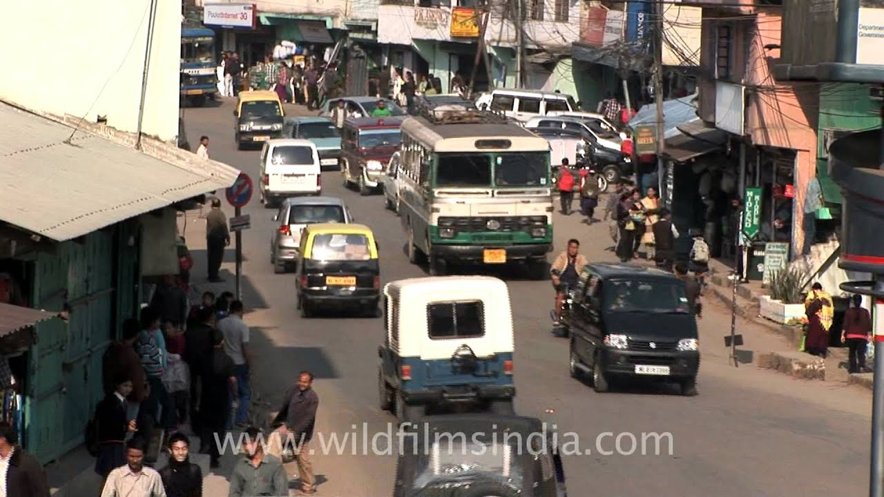 Kohima traffic police carrying out his duties