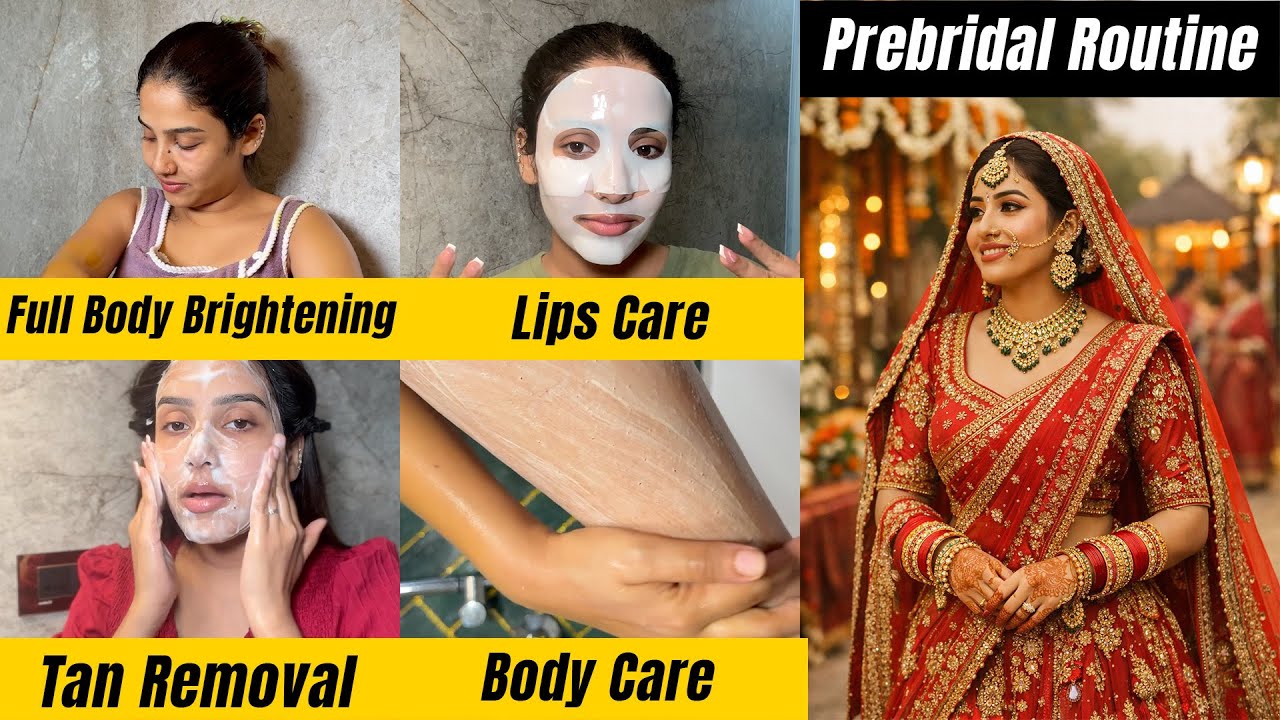 🙈 കല്യാണരുക്കം തുടങ്ങി 💯Pre Bridal Full Body Care Routine 🧴 #glamyganga 
