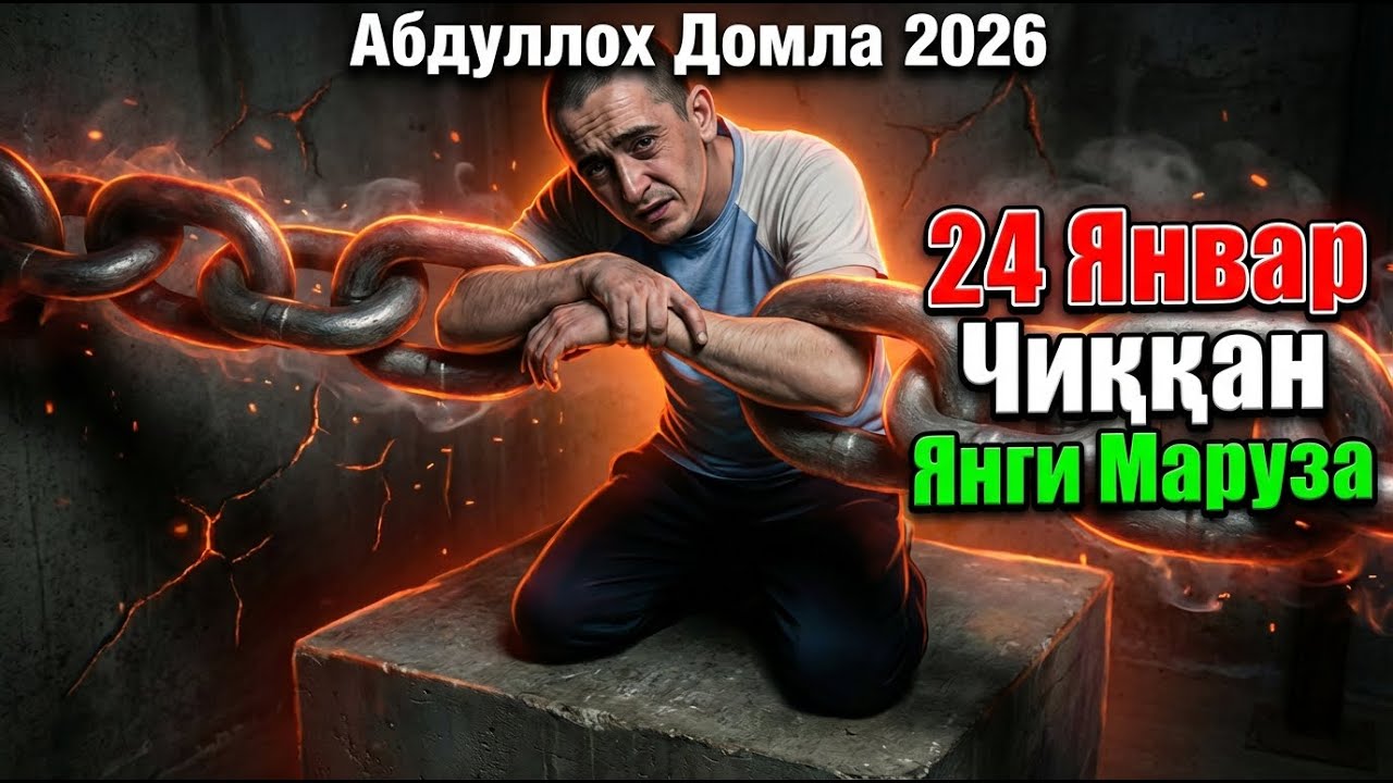 24 Январь Чиққан Янги Маруза | Абдуллох Домла 2026