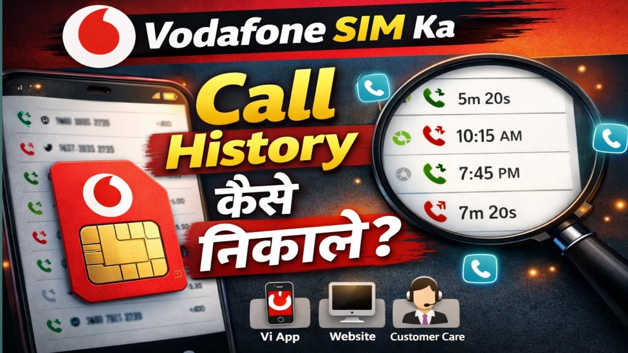How to get Vodafone Sim Call History 📞 (2026) Vodafone call details how to get