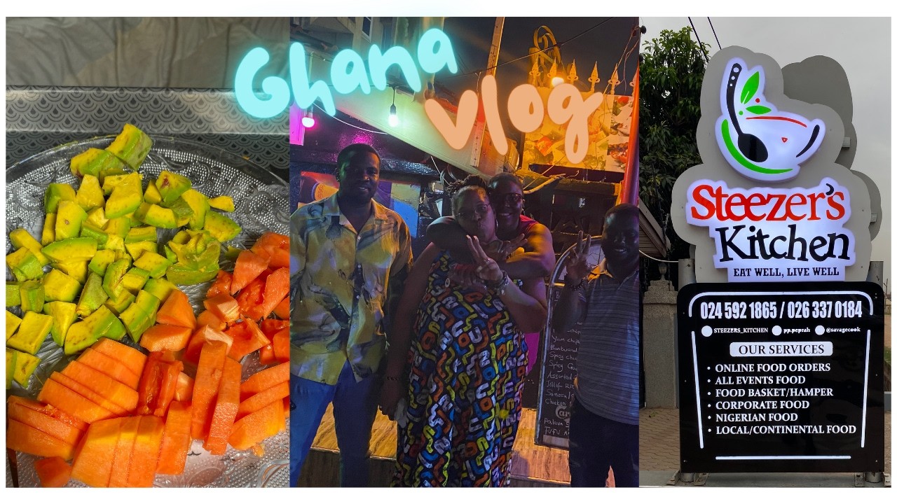 First Ghana Hot Spot| Noble Chef| First Time Doing Laundry| Sunset trip to da Market