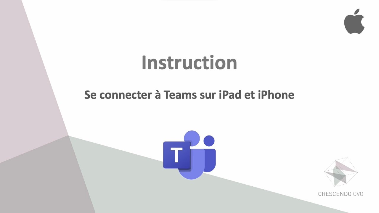 Comment se connecter &agrave; Teams sur iPad et iPhone?