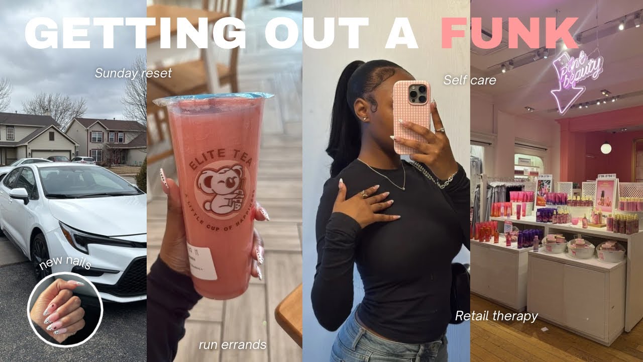 GETTING OUT A FUNK 🧘🏾‍♀️: reset with me, car wash, grwm, shopping, productive mornings